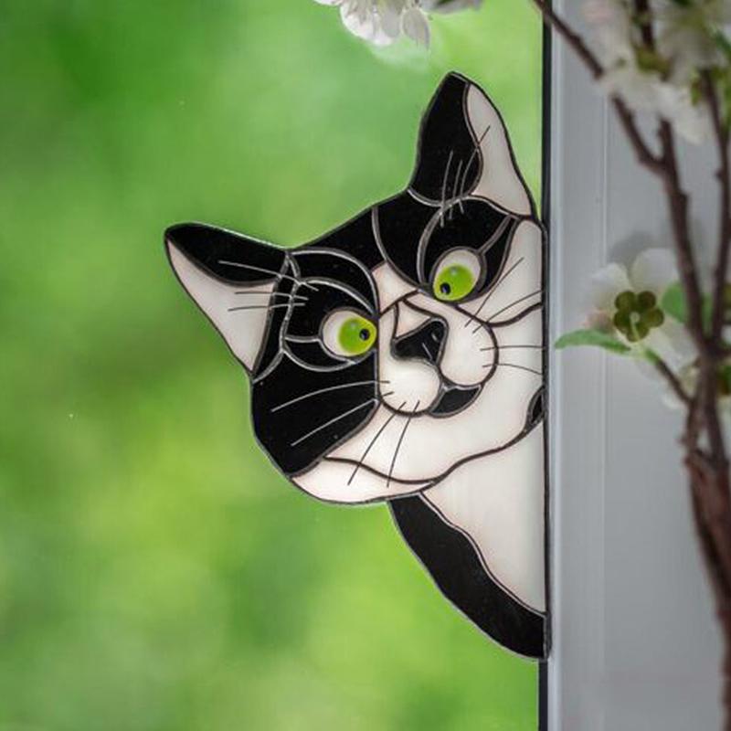 Funny Cat Decor Sticker