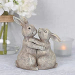 Animal Love Couple Cuddling Pair Figurine