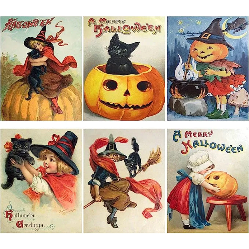 Vintage Halloween Postcard ( 24 pcs )