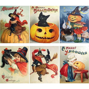 Vintage Halloween Postcard ( 24 pcs )