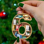 Book Lovers Christmas Ornament