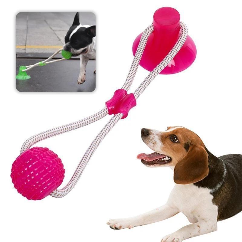 Dog Bite Toy Interactive food leaker toy with Suction Cup