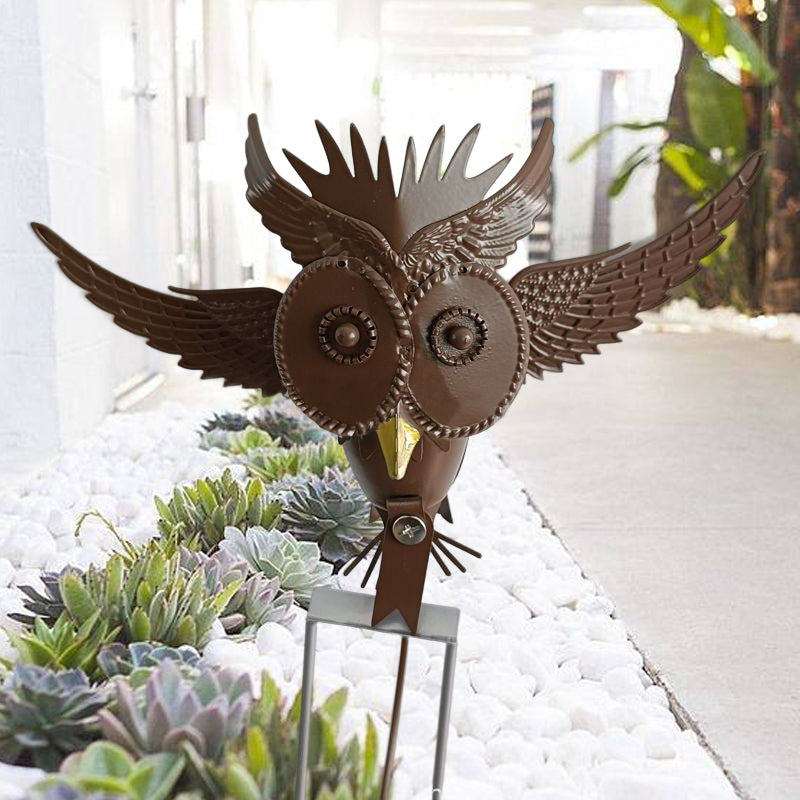 Outdoor Metal Owls Decoration