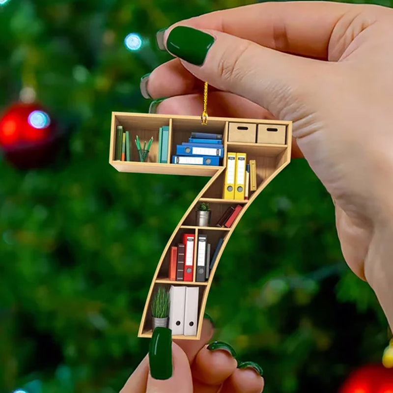 Book Lovers Christmas Ornament