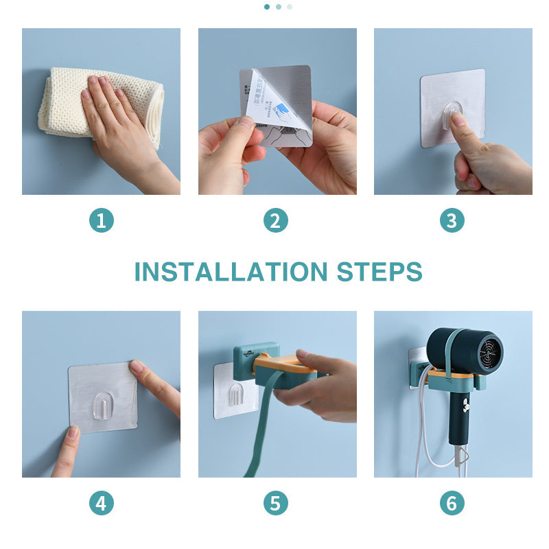Wall Mounted Hair Dryer Holder