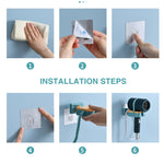 Wall Mounted Hair Dryer Holder