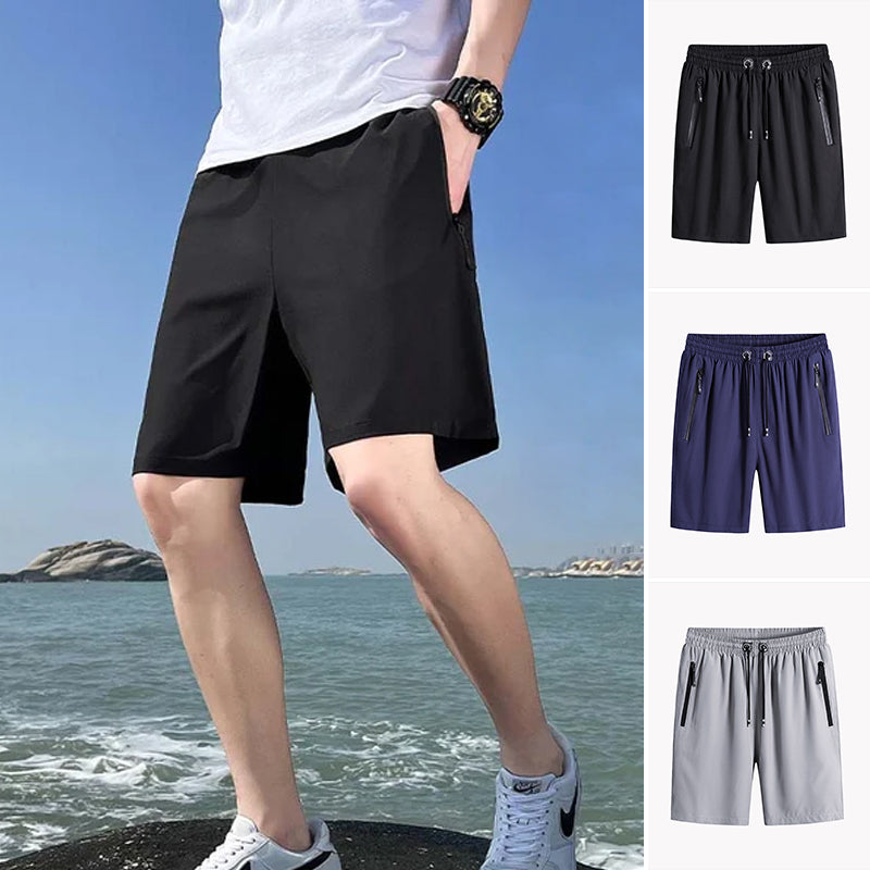 Men's Ice Silk Stretch Shorts