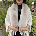 Ladies Knitted Loose Thickened Shawl