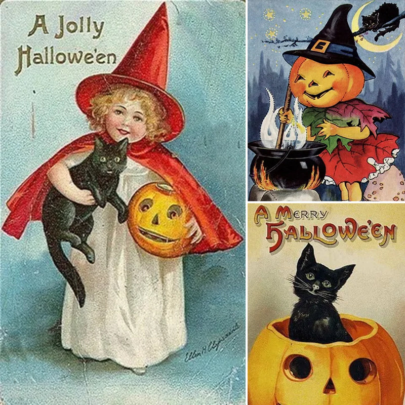 Vintage Halloween Postcard ( 24 pcs )