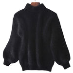 Cashmere Loose Solid Color Knit Sweater